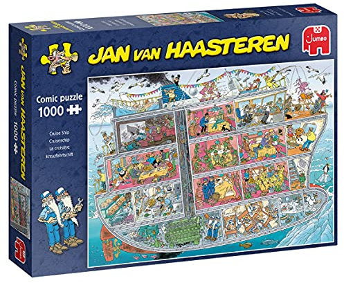 Jumbo, Jan Van Haasteren - Cruise Ship - 1000 Piece, Jigsaw Puzzles for Adults, 1,000 piece