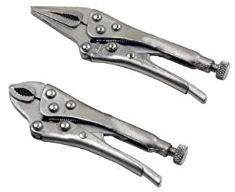US PRO Tools 2pc Mini Locking Pliers, Mole Grips, Clamp, Clmaps Set 1833