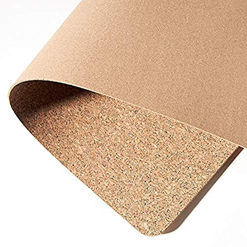 CENY Umweltfreundliche Schreibtischunterlage aus natürlichem Kork und Leder, doppelseitig, wasserdicht, nicht fouling Mauspad, Heimbüro, Computermatte, 80x40cm, Holz I