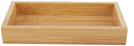FOLOSAFENAR Bandeja para Servir ,bambú ,pequeña ,Mediana ,Grande (Opcional) ,Bandeja de Madera ,Fuentes y bandejas para Servir Navidad ,para café ,Comida ,Desayuno ,Cena(19 . 2 * 10 . 2 * 3 cm)