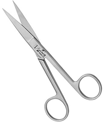 Anziehschere 14 cm, Erste Hilfe, tierärztliche Verwendung, Stillschere, Zuhause, Büro, Allzweckschere (scharf/scharf – gerade)