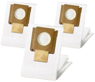 Replacement for Vacmaster High Efficiency Dust Bags, VKCB001 Fleece Filter Bags, compatible with Vacmaster Wet/Dry Vacs VK811PH VK1011SIWTH (3 Pack)