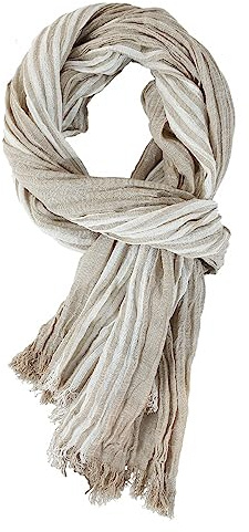 YONKOUNY Schal Herren Weiche Schal aus Baumwolle Herbst Winter Mode Lang Halstuch Herrenschal