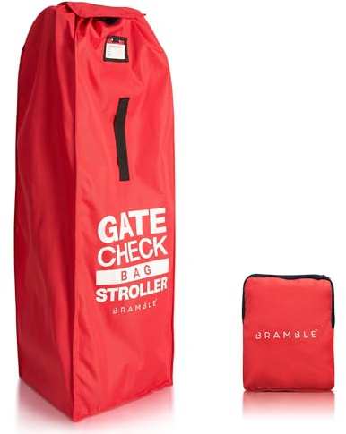 Bramble Transporttasche Kinderwagen (Rot, Klein) - Reisetasche/Schutzhülle Flugzeug - Buggy Tasche 113 x 37cm