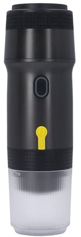 Luqeeg Portátil, 3 en 1 20Bar Eléctrica Espresso con Calentador sin Cable Automática de Cápsulas para Exteriores, Viajes, Casa, Oficina