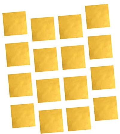 PAMINGONO 300stücke Gold-alufolienpapier Essbares Goldpapier Goldpapierfolie Für Partygeschenke Lebensmittelqualität Für Tee Und Süßigkeiten