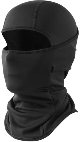 WTACTFUL 1 Pack Balaclava Face Ski Mask for Men, Winter Warm Thermal Full Face Cover Mask for Motorcycle Cycling Skiing Snowboarding Outdoor Black