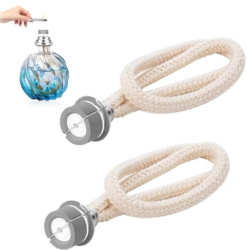 2 lámparas aromáticas con mecha para lámpara Berger, accesorios de repuesto para lámpara de aceite, mecha de repuesto, control de aire, mecha catalítica, para mejorar el aire de la habitación,