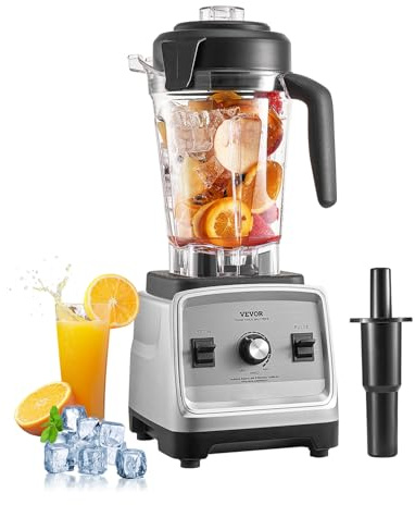 VEVOR Mixeur Professionnel avec Capacité de 2,5 L 1600 W, Blender Électrique avec Moteur Puissant, Mélangeur Multifonctionnel, pour Boissons Glacées, Milk-shakes, Smoothies, Glace Pilée, Cuisine