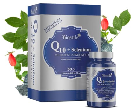Biostile Q10 + Sélénium - Microencapsulé, renforce le système immunitaire et la santé des cellules