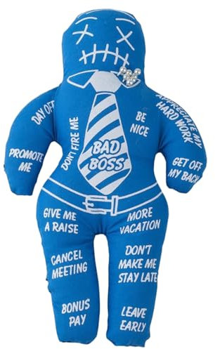 Voodoo Dolls 5.12x8.46 '' Polyester Baumwolle Scary Puppe mit unruhigen Drucken gruselige Puppen -Rache negierte Horrorpuppen für emotionale Veröffentlichung, Childrens Day Geschenke, Blau