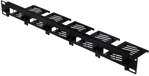 GeeekPi 19 tums 1U rackmontering för Raspberry Pi 5/4B/3B+/3B, med avtagbara framhållare, kompatibel med 19 tums serverskåp