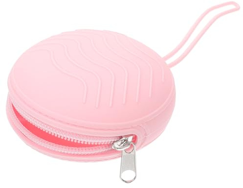 KOMBIUDA Custodia in Silicone Rosa per Coppa Mestruale Superficie Liscia e Facile da Pulire, Pratica e Adatta per Zaino e Borsa, Custodia Portatile e Riutilizzabile