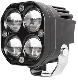 Motorcycle Headlamp 12D 3 Inch Motorcycle LED Spotlight Dual Color Work Light Headlight Fog Lamp Accessory For Motorbike Car Truck SUV ATV 200W 12V Headlights(1 PCS White Yellow)