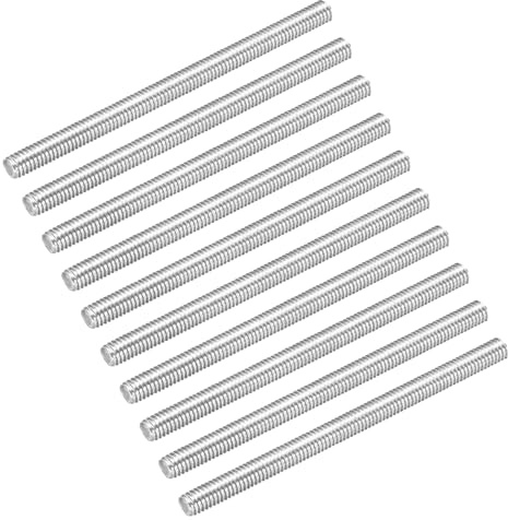 QUARKZMAN 30 Stück Gewindestange M4 x 60mm Vollgewindestangen 0.7mm Gewindesteigung 304 Edelstahl Gewindestifte Rechtsgewinde Gewindestab Stiftschrauben für Möbel Maschinenmontage
