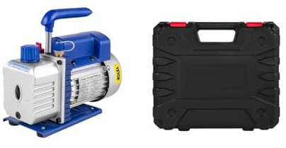 SucceBuy 1.8-4.8CFM Kit Pompa for Vuoto Refrigerante Refrigerazione HVAC 1/3 1/4 HP Con Manometro for Aria Condizionata Domestica(4CFM 1-4HP)
