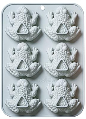 6-Loch Toad Silikon Formen Pessach Frosch Fondant Süßigkeiten Schokolade Form Epoxidharz Form Back kuchen Dekoration Zubehör