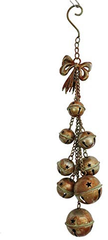 TentHome Anhänger Glöckchen Schellen Metallglocken Wanddeko Hängedeko Türdeko Windspiele Dekohänger Jingle Bells Weihnachten Party Deko