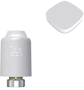 Qiumi Zigbee Thermostat Radiator Valve,eTRV,Remote control by smart life app, voice control,for hot water radiator systems