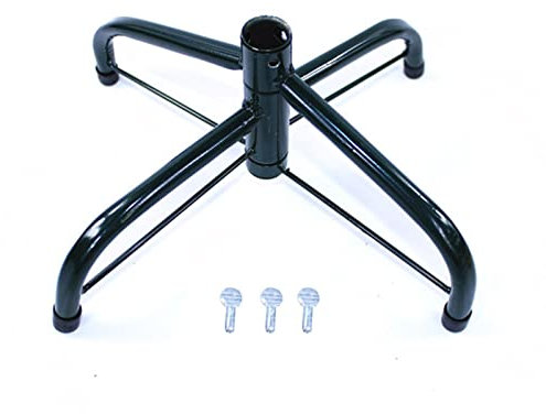 Voiakiu Soporte para Navidad Soporte para Navidad Metal Soporte Plegable para Navidad Hierro Base Soporte 4 Patas con Tornillo Mariposa (40/50/60 cm)