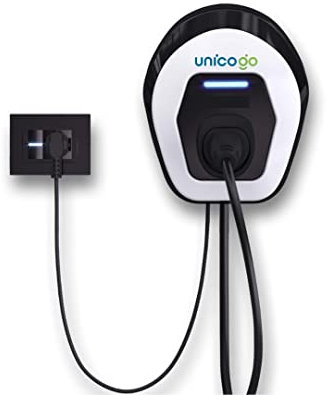 Wallbox Easy smart edition per auto elettrica ed ibridi Plug-In Unicoenergia 7.4kW | Cavo 3 metri di Tipo 2 | Gestione intelligente del Consumo di Energia | Connessione Bluetooth