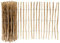 Garmix Clôture de jardin en lattes en bois - 5 m (100 cm - 4-5 cm)