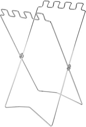 Faltbarer Müllsackhalter, Zusammenklappbarer Tragbarer Metall Müllsackständer für Camping, Picknicks, Partys, Küche, Garten, Hof (Weiss)