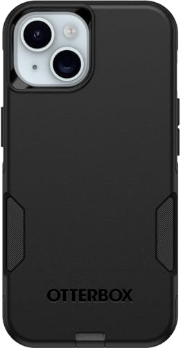 OtterBox Strawberry Commuter Series Case - Black, Slim & Tough, Pocket-Friendly, with Port Protection