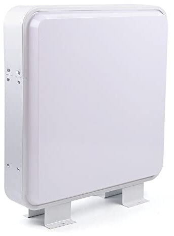 LED Leuchtkasten Quadrat Doppelseitig Leuchtreklame Nasenschild Leuchtschild Leuchtschild für Restaurants Imbissbuden Geschäfte und Unternehmen 55×55cm,Weiß,220V