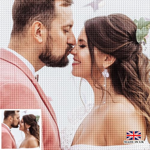 DPDP Diamond Painting Eigenes Foto – 5D DIY Diamant Painting Personalisiert, Custom Full Diamond Painting Bilder, Benutzerdefinierte Geschenke Design Home Decor 30x30cm