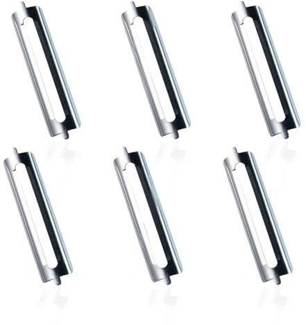 6 Stück ﻿Sparschäler Tupper,Sparschäler Ersatzklingen für Tupperware Sparschälers,Tupper Ersatzklingen für Kartoffelschäler&Gemüseschäler,Ersatzteile für Turbo Schäler&Spargelschäler,Vegetable Peeler
