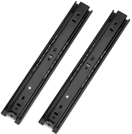 Guide di Scorrimento, 300mm/ 12in Binari per Cassetti Scorrevoli, Montaggio Laterale, Guide per Cassetti Carichi Pesanti con Cuscinetti per Armadi di Stoccaggio