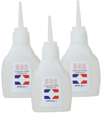 3pcs 502 colla 20 g di asciugatura rapida adesiva istantanea 502 Super colla per la riparazione in pelle di plastica in vetro metallo