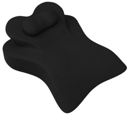 YWJLQH Oreiller Compensé pour Dormeurs sur Le Ventre, Oreiller Ergonomique en Mousse à Mémoire de Forme pour Le Dos et Les Jambes, Idéal pour Un Usage, Gris foncé