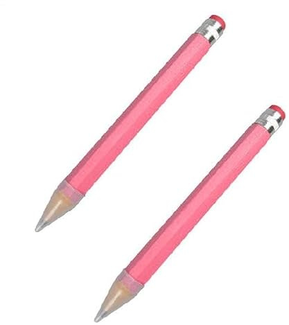 Generisch 2 Stück Jumbo Bleistift Aus Holz 35cm - Extra Groß Bleistift Buntstift Deko Riesen Holzkiste Bleistifte Zeichnung Schreiben Malerei, Personalisierte Große Bleistifte - Zufällige Farbe