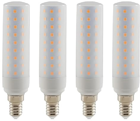 Jiotouhu E14 LED warmweiß Glühbirne, 15W entspricht 150W Halogenlampen, LED leuchtmittel E14 2700K, Edison Schraube Mais Birne, 96×2835 SMD LEDs chip, 1500LM, nicht dimmbar, 4 Pack