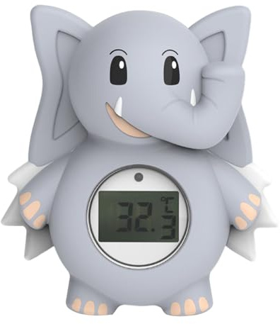 Wassertemperatur für Babys, Elefant, Digitales Thermometer für Badewanne, digitales LED-Thermometer für Babys und Kinder, Pool, Dusche, Badewanne für Kinder