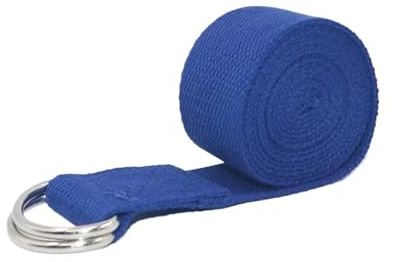 Yogabälte 1 st yogabälte för pilates med justerbart D-format spänne bomull för stretchövningar (Color2)