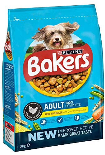 Purina Bakers Adult Dog Food Chicken and Vegetables, 3kg