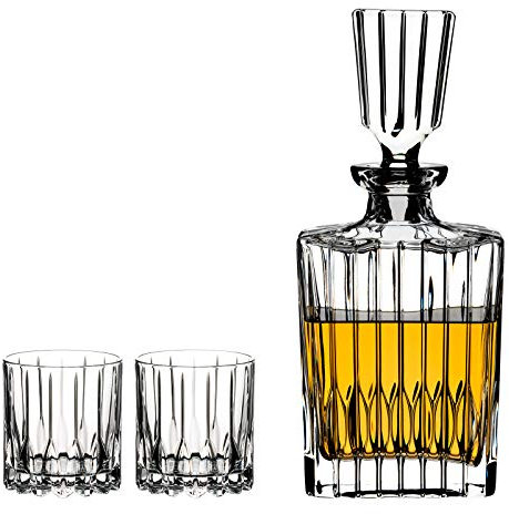 Riedel Crystalline Neat - Juego de vasos de 2 piezas con decantador