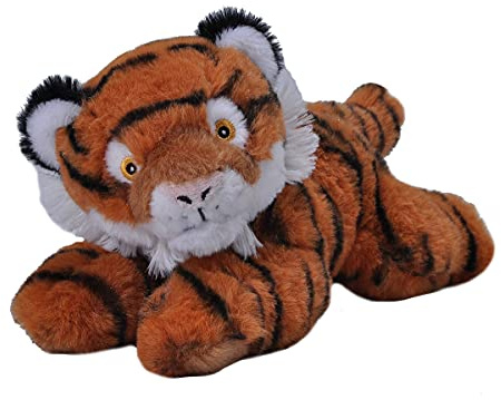 Wild Republic Ecokins Mini Tiger, Kuscheltier aus Stoff, Nachhaltiges Spielzeug, Baby Geschenk zur Geburt von Jungen und Mädchen, Stofftier 20 cm
