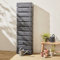 Alice's Garden - Récupérateur d'eau Mural Grandval 300L Imitation Bois Anthracite avec kit raccord chéneau Inclus