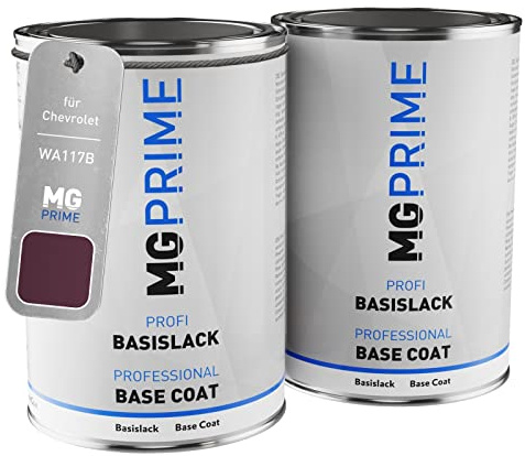 MG PRIME Peinture voiture Kit pot à pulvériser pour Chevrolet WA117B Cyclamen Metallic sous-couche + base 2.0 litres 2000ml