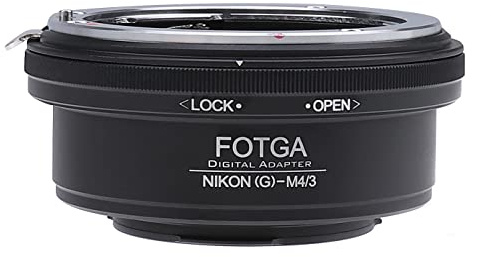 Hersmay Objektiv Adapterring für Nikon G F AI AIS Objektiv auf Micro Four Third MFT M4/3 Mount Kamera für Panasonic G3 G10 GF1 GF2 GF3 GH2 GH4 GH5S für Olympus E-P3 E-PL1 E-PL2 Pen E-M5 Mark II E-M10