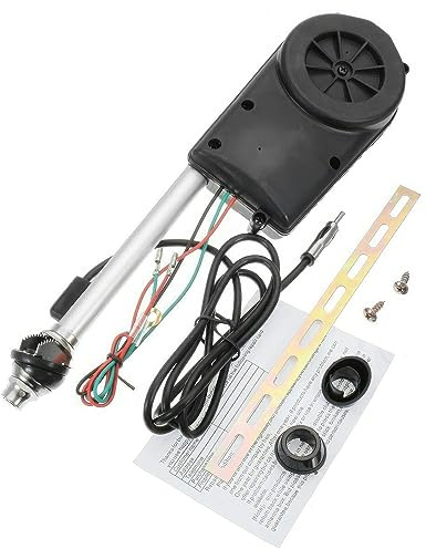 Baceyong Voiture Électrique Radio Antenne Automatique, 12VDC Remplacement Aile Monter Voiture Électrique Aérien Raccord Trousse Antenne