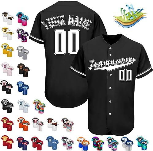 Benutzerdefinierte Baseball-Trikots, Personalisierte Baseball-Shirts, Individuelle Baseball-Shirts FüR MäNner, Frauen, Jugendliche