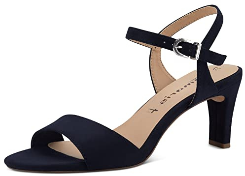 Tamaris sandalett dam vegansk elegant, marinblå, 40 EU