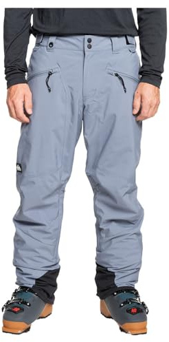 Quiksilver BOUNDRY PT Pantalones, Flint Stone, Estándar para Hombre