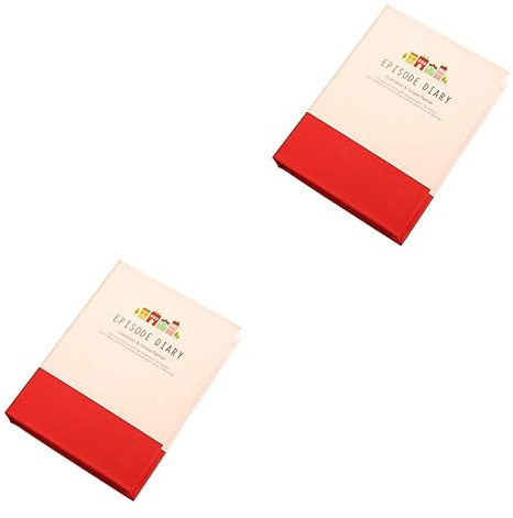 SHINEOFI 2stücke Kreatives Hardcover Notizbuch Mit Haftnotizen Stift Farbe Zufällig Für Notizen Nachrichten Und Organisation Im Büro Oder Zuhause Leicht Ablösbare Haftnotizen
