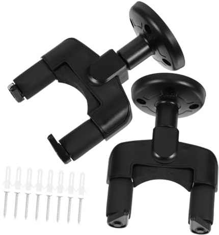 OFFSCH 2sätze Wand-gitarrenhalter Polsterung Anti-drop-schnalle Für Gitarre Ukulele Saiteninstrumente Platzsparende Wandmontage Aufbewahrungshalter Für Zuhause